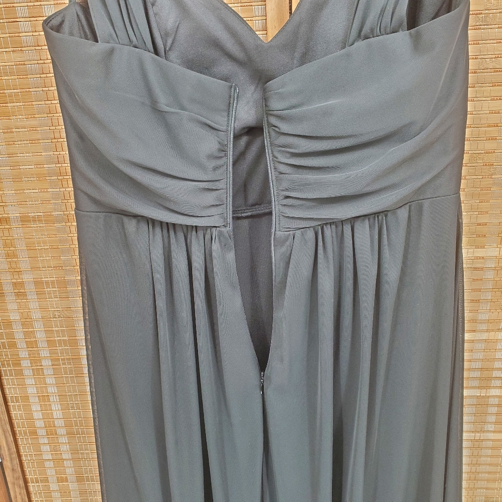 ♧ Fiesta Fashion Black Chiffon Formal Gown Size XL - Picture 5 of 8